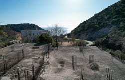 Investment Plot with Approved Project and Foundation in Petrovac with Sea View, Petrovac, Budva