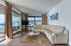 For sale: an exclusive, fully furnished luxury apartment with a spacious terrace., Rafailovici, Budva
