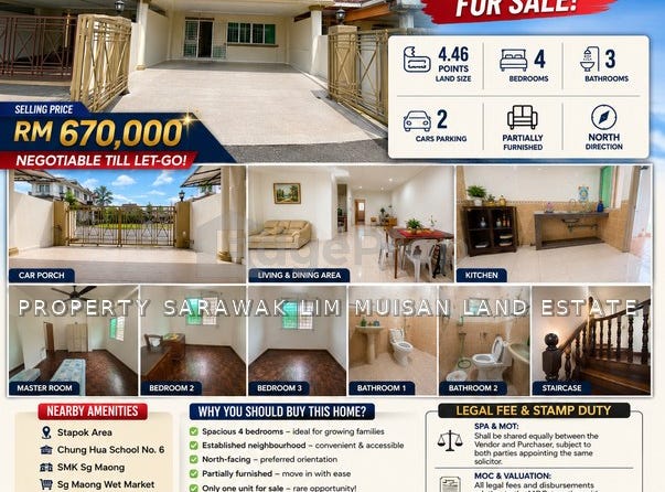 LOT 4342,JALAN STAPOK SELATAN 2B, STAPOK PLACE, Kuching, Sarawak 93250