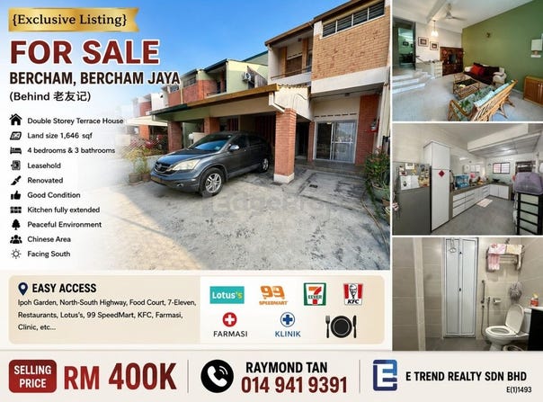 Bercham Jaya, Ipoh, Perak 31400