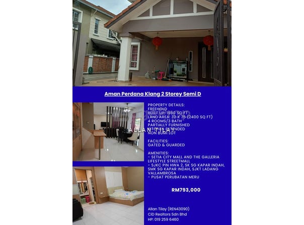 Jalan Aman Perdana, Klang, Selangor 41050