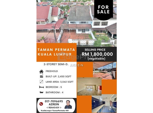 Jalan Changkat Permata, Keramat, Selangor 53300