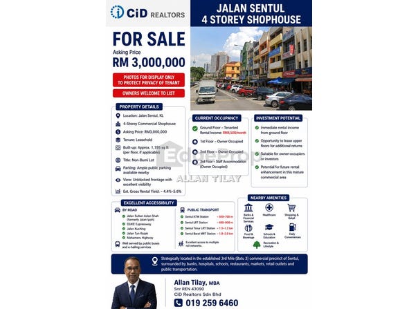 Jalan Sentul, Sentul, Kuala Lumpur 51000