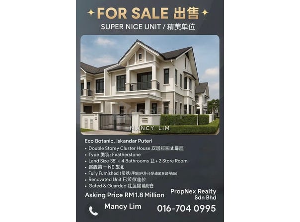 Jalan Eko Botani 1, Iskandar Puteri, Johor 79100