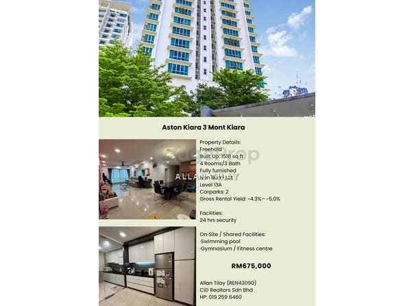 Jalan Kiara 3, 50480, Kuala Lumpur, Mont Kiara, Kuala Lumpur 50480