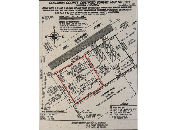 812 E Edgewater Street lot: 1, Portage, WI 53901