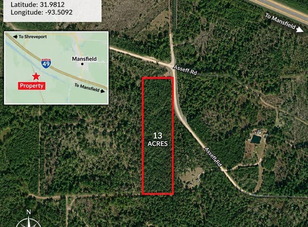 Asseff Road, Mansfield, LA 71052