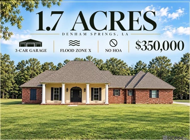 10234 Harrell Ln, Denham Springs, LA 70726
