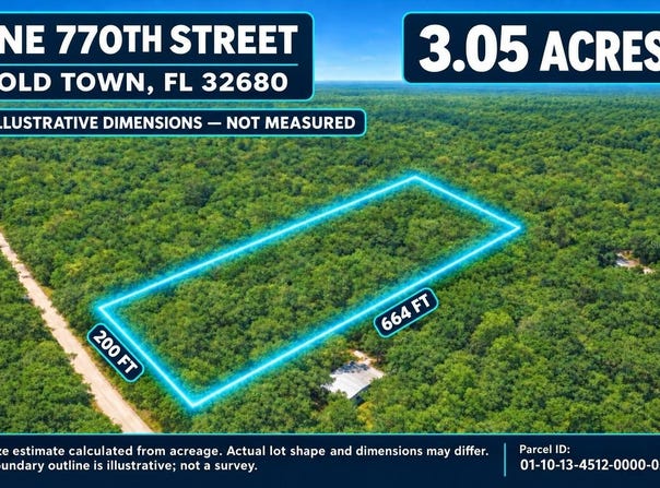 NE 770TH Streets, OLD TOWN, FL 32680