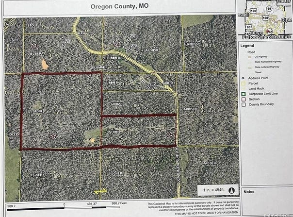 Oregon Co. 142-255, Thayer, MO 65791