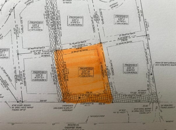 Squire Lane lot: 10, Ossipee, NH 03814