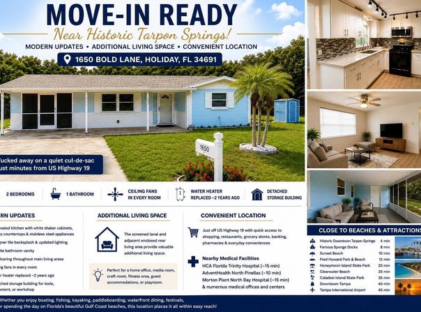 1650 Bold Ln, Holiday, FL 34691