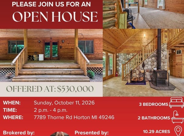 7789 Thorne Road, Horton, MI 49246