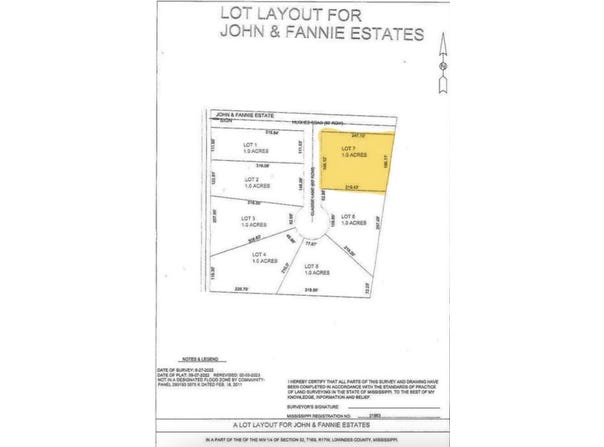 Kidd Road lot: 7, Caledonia, MS 39740