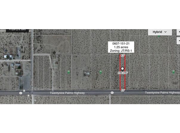 1.25 Acres Hwy 62 Near Sunfair Road, Joshua Tree, CA 92252