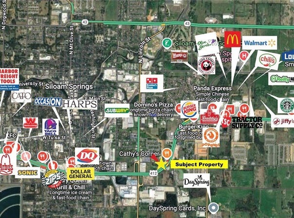-- Highway 412, E Kenwood lot: ---, Siloam Springs, AR 72761