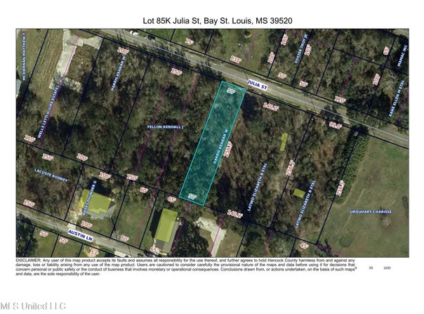 Julia Street lot: 85D, Bay Saint Louis, MS 39520