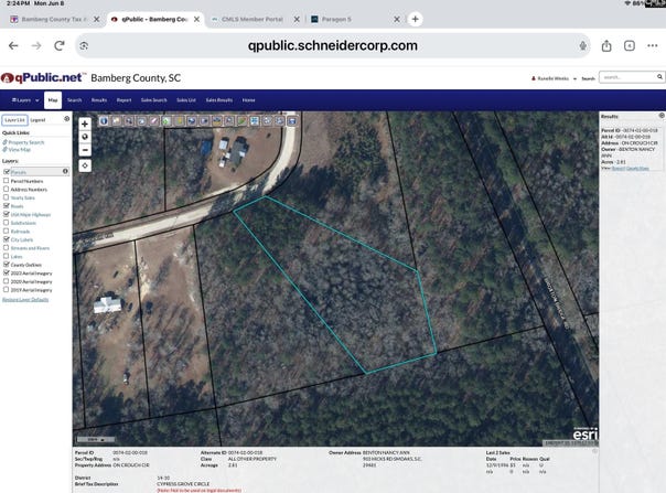 Crouch 2.81 acre Circle, Bamberg, SC 29003
