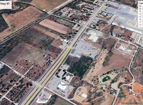 Hwy 67 lot: 10.19 Acres, Ballinger, TX 76821