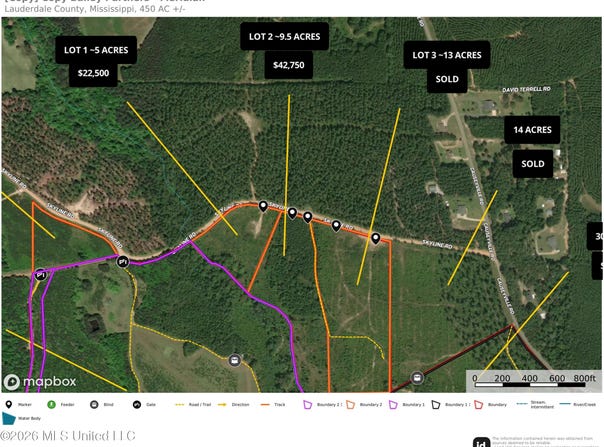 Skyline Road lot: 1, Meridian, MS 39301