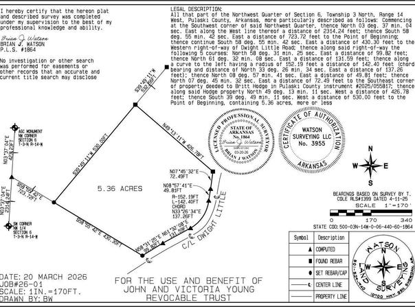 W Dwight Little Road lot: 46, Roland, AR 72135