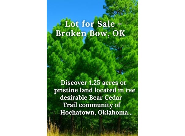 205 Bear Cedar Trail, Broken Bow, OK 74728