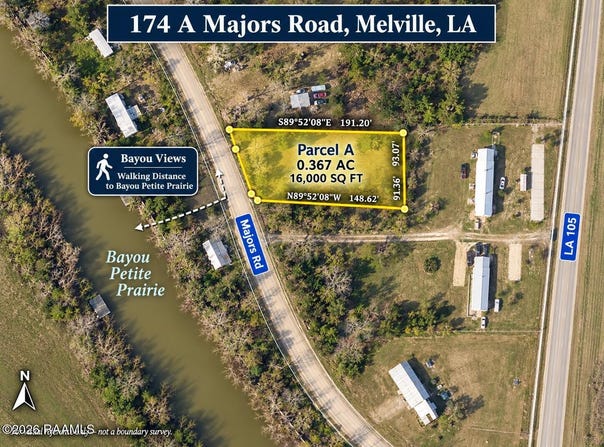174 Majors Road lot: Parcel, Melville, LA 71353