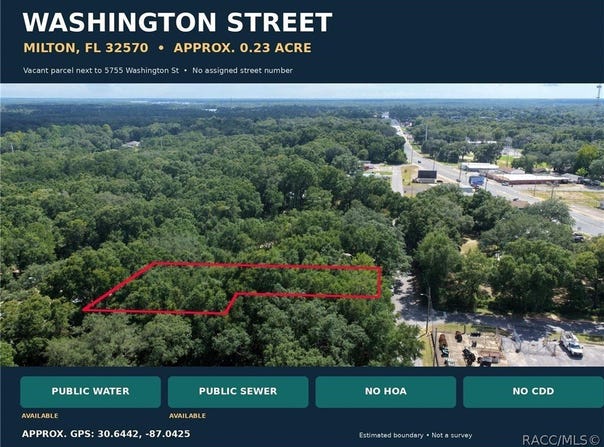 WASHINGTON Street, Milton, FL 32570