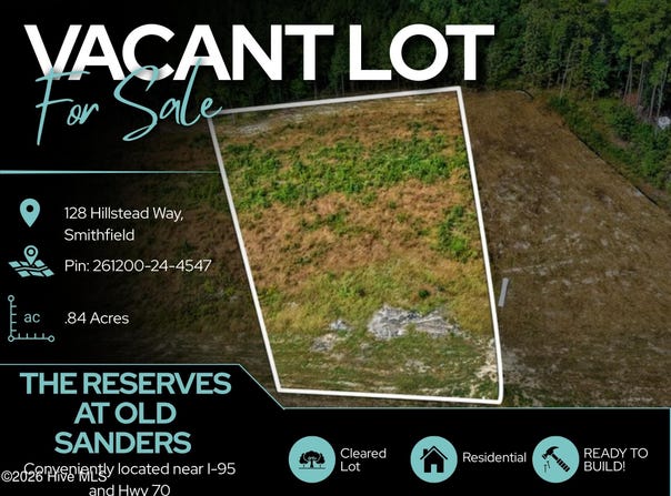 128 Hillstead Way lot: 3, Smithfield, NC 27577
