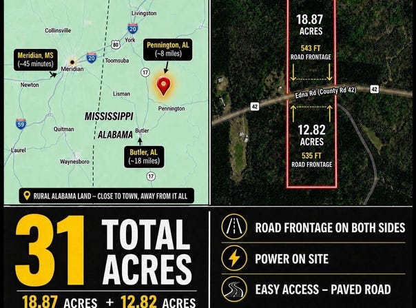 EDNA ROAD lot: 1, COUNTY, AL 36922