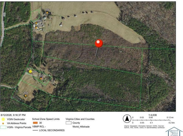 Wyatts Rd, Long Island, VA 24569