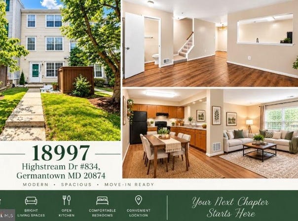 18997 HIGHSTREAM DR #834, GERMANTOWN, MD 20874