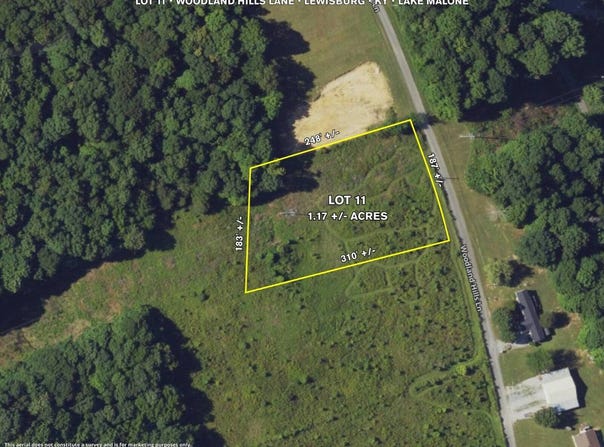 Woodland Hills Lane lot: 11, Lewisburg, KY 42256