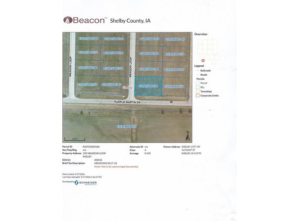 102 Meadow Loop Lot 18, Shelby, IA 51570