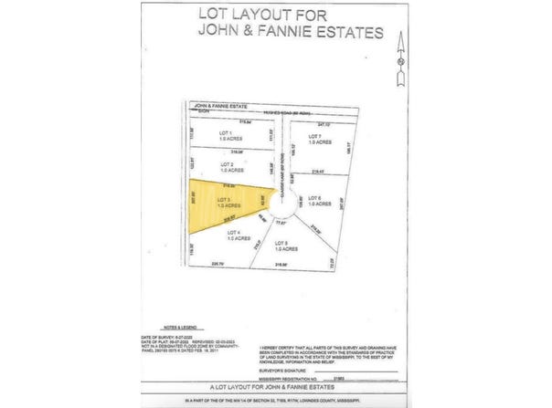 Kidd Road lot: 3, Caledonia, MS 39740
