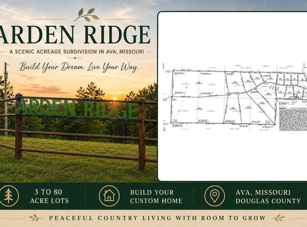 Arden Ridge Phase 1 lot: 4, Ava, MO 65608