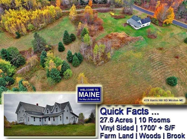 479 Harris Hill Road, Weston, ME 04424