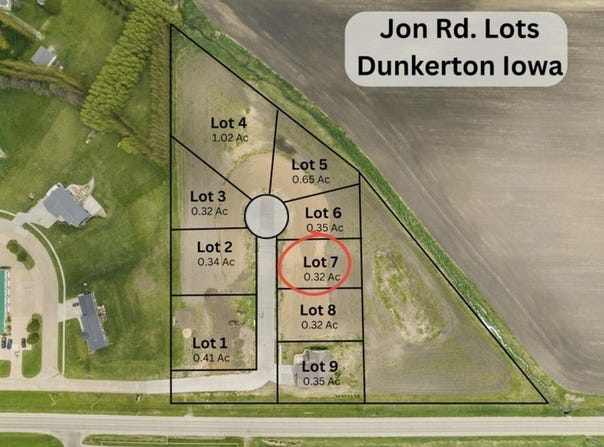 Jon Road lot: 7, Dunkerton, IA 50625