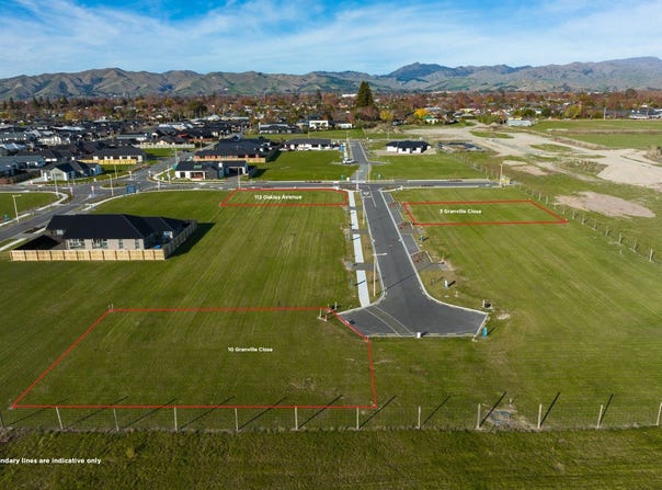3 Rose Manor sections, Springlands, Marlborough