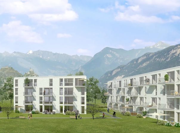 Sion, Valais 1950