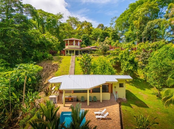 Amazing Mountain View and Ocean View House and Guest House on 4.5 Acres of land in Ojochal, Ojochal, Puntarenas 60501