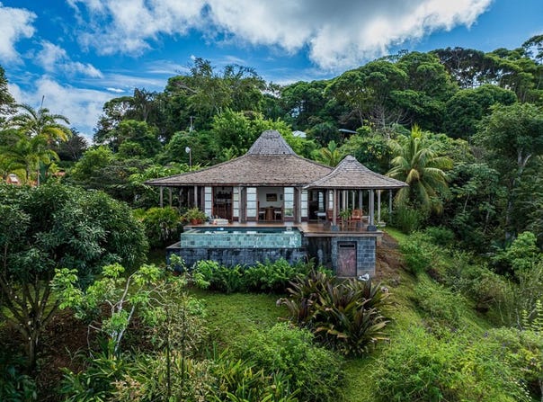1.37 ACRES - 2 Bedroom Bali Style Home With Pool And THE BEST Ocean View!!!!!, Playa Hatillo, Puntarenas