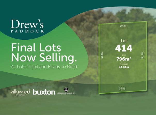 Lot Drew’s Paddock, Lot 414 Divot Circuit, Invermay Park, Vic 3350