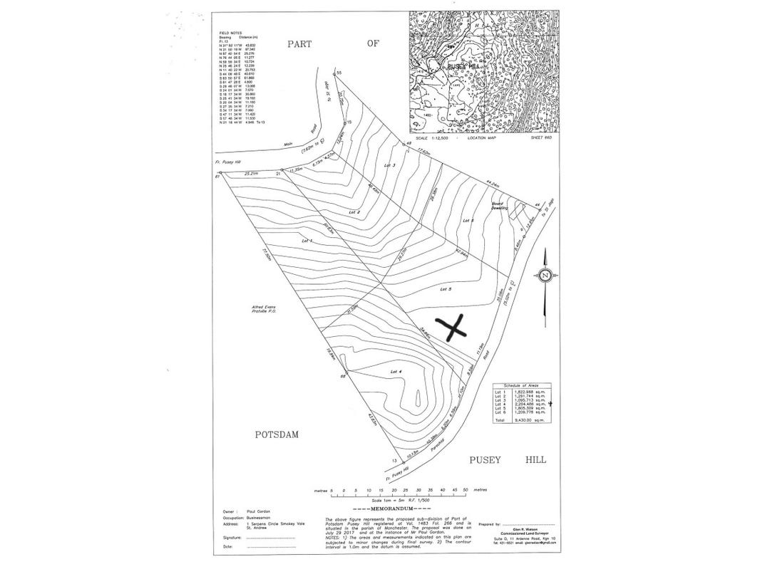 5 PUSEY HILL, Pusey Hill, Manchester Parish Land for Sale