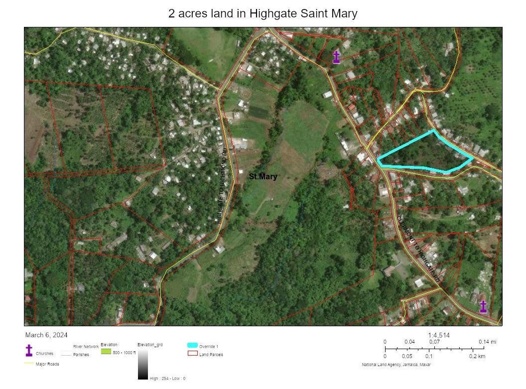 HIGHGATE MAIN ROAD, Highgate, St. Mary Parish Land for Sale