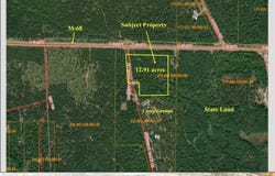 12 Acres Michigan Oaks Lane, Indian River, MI 49749