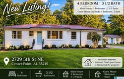 2729 5TH STREET, CENTER POINT, AL 35215