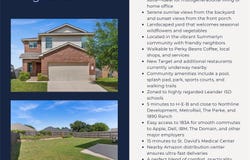 324 Kingfisher LN, Leander, TX 78641