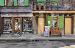 Rue du Village, Champéry, Valais 1874