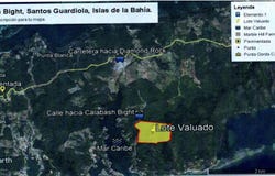 9MV8+7HW, Oakridge, Honduras, José Santos Guardiola, Bay Islands Department